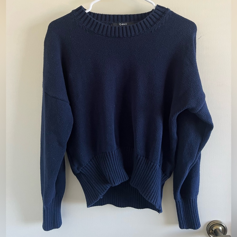 Quince Navy Sweater